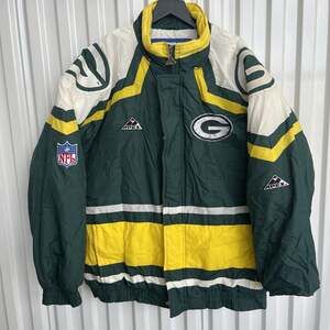 Vintage Vtg 1990s 90s NFL Green Bay Packers Proline Puffer Jacket L Large
